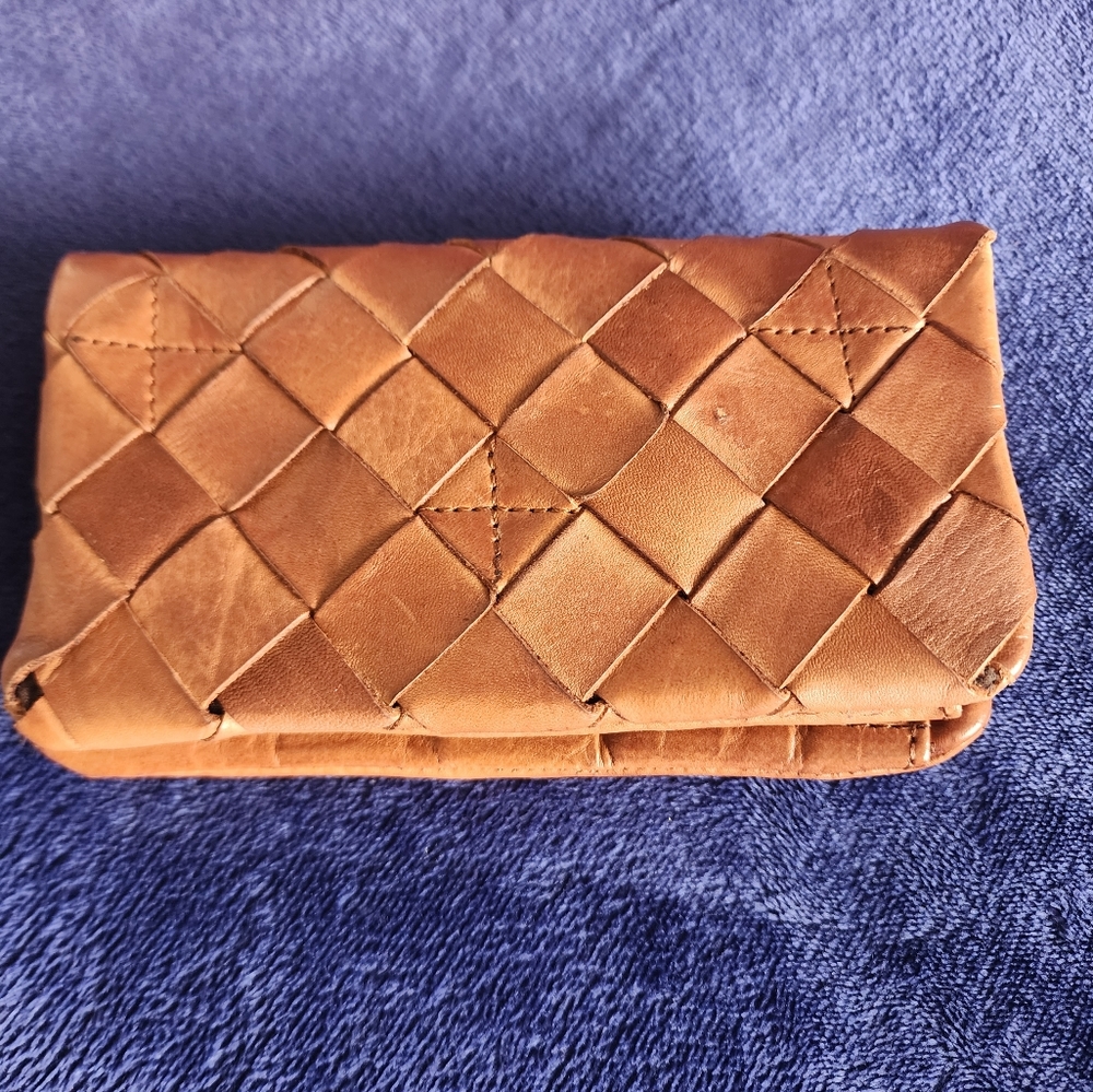 Brown leather wallet